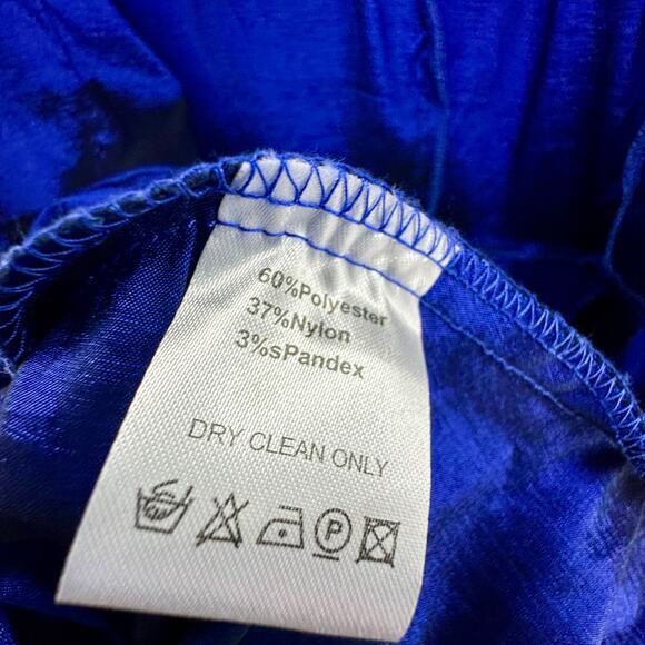 Shabby Apple Metallic Blue Nutcracker Dress Sz 4 Knee Length Bow Sleeves Retro - Picture 3 of 7